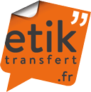 Logo d'etik transfert de couleur orange